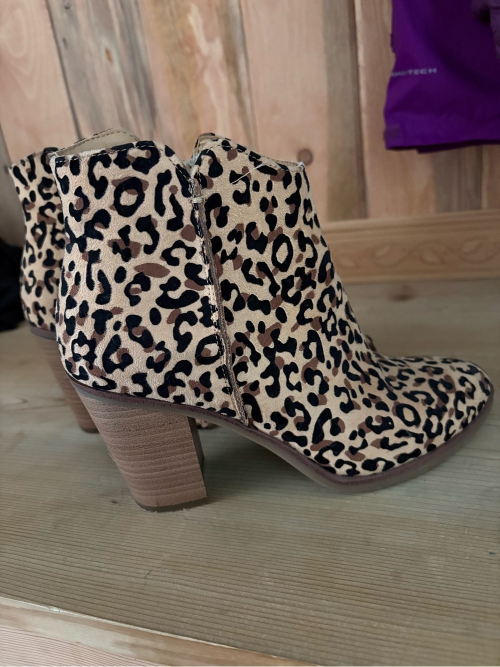 Maurices Leopard Print Ankle Booties - Brown & Black